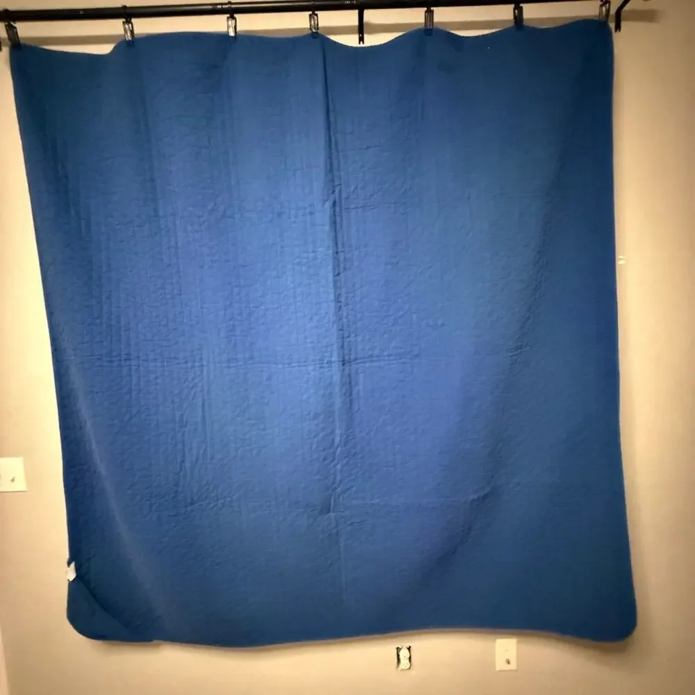 Vts 80s blue Pepsi logo throw blanket - picnic quilt bedspread 72 x 72